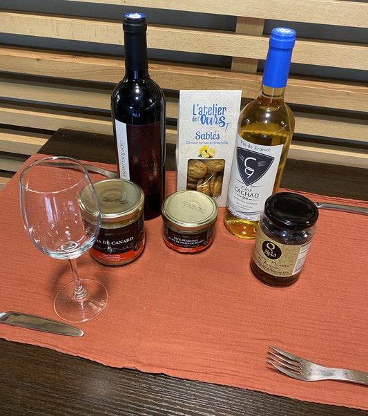 Trésors gourmands et vins du Sud-Ouest – Coffret gourmand et vins artisanaux